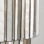 Потолочный светильник с подвесами из перламутра Unique Shine Effect варинант исполнения - 3 | Loft Concept в Казани