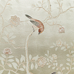 Обои ручная роспись Temple Newsam White Gold gilded silk варинант исполнения - 6 | Loft Concept в Казани