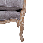 Кресло Ava Classical Armchair brown and grey velour варинант исполнения - 6 | Loft Concept в Казани