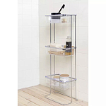 Полка напольная трехъярусная для ванной Bathroom Floor Shelf варинант исполнения - 1 | Loft Concept в Казани