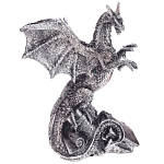 Декоративная статуэтка Дракон Silver Dragon Treasure Keeper Statuette варинант исполнения - 1 | Loft Concept в Казани