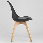 Стул с основой из пластика и мягким сиденьем Arvika Black варинант исполнения - 3 | Loft Concept в Казани