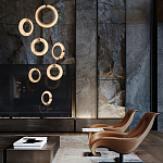 Подвесной светильник в форме кольца Cryptocrystalline Stone варинант исполнения - 5 | Loft Concept в Казани