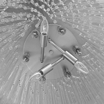 Люстра круглая с прозрачными стеклянными трубками Nembus варинант исполнения - 8 | Loft Concept в Казани