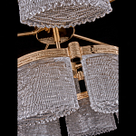 Люстра двухъярусная с текстурными овальными абажурами Splendor Palace Style варинант исполнения - 4 | Loft Concept в Казани