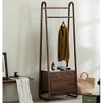 Вешалка деревянная с 2- мя ящиками Moon Walnut Furniture варинант исполнения - 2 | Loft Concept в Казани