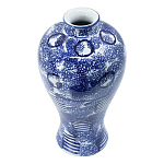 Ваза из фарфора сине-белого цвета Blue & White Ornament  варинант исполнения - 1 | Loft Concept в Казани