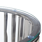 Столик журнальный с круглой прозрачной стеклянной столешницей Voluptuous варинант исполнения - 1 | Loft Concept в Казани