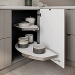 Кухонный гарнитур с фасадом в полоску Rainier Kitchen Set варинант исполнения - 2 | Loft Concept в Казани