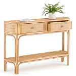 Консоль из плетеного ротанга с ящиками Armelle Rattan Console варинант исполнения - 3 | Loft Concept в Казани