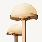 Люстрас 6-ю мраморными плафонами в форме купола Light Warm Light варинант исполнения - 2 | Loft Concept в Казани