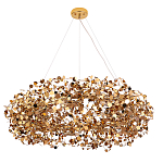 Люстра подвесная круглая с многочисленными металлическими круглыми элементами Terzani Argent варинант исполнения - 4 | Loft Concept в Казани