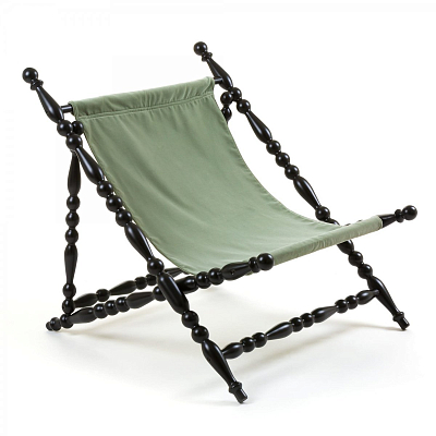 Стул Seletti Heritage Foldable Deckchair Green