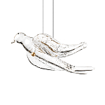 Подвесной светильник с прозрачной стеклянной птичкой Serip Voa варинант исполнения - 6 | Loft Concept в Казани