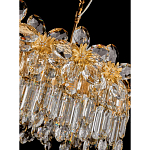 Люстра с декоративными элементами в виде крупных хрустальных цветов Palace Gardens варинант исполнения - 3 | Loft Concept в Казани