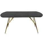 Обеденный стол на металлических ножках Ward Brass Dining Table варинант исполнения - 2 | Loft Concept в Казани