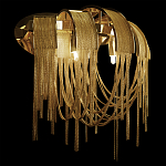 Бра с металиическими цепочками и дугообразными элементами Atlantis Chain варинант исполнения - 12 | Loft Concept в Казани