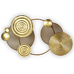 Панно настенное Blank Sheet Golden Orbit варинант исполнения - 1 | Loft Concept в Казани