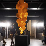 Люстра виноградная гроздь Grape Balls Янтарный цвет варинант исполнения - 3 | Loft Concept в Казани