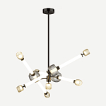 Светодиодная люстра Rovelly Black варинант исполнения - 2 | Loft Concept в Казани