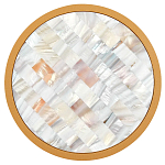 Бра в форме диска с перламутровыми прямоугольниками из морской ракушки Touch of Marine Charm варинант исполнения - 2 | Loft Concept в Казани