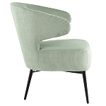 Современное мягкое кресло на металлических ножках Rakush Pistachio варинант исполнения - 5 | Loft Concept в Казани