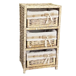 Стеллаж для детской с плетенным выдвижными корзинами Bow варинант исполнения - 1 | Loft Concept в Казани