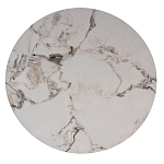 Стол журнальный круглый керамогранит белый Keramos варинант исполнения - 2 | Loft Concept в Казани