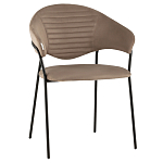 Коричневый стул с обивкой из искусственной замши Alexis варинант исполнения - 1 | Loft Concept в Казани