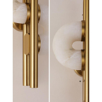 Бра  с фигурным мраморным рассеивателем Spiral of Warm Light варинант исполнения - 8 | Loft Concept в Казани