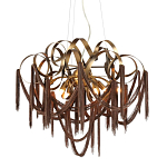 Люстра подвесная с переплетенными металлическими лентами и цепочками Atlantis Chain варинант исполнения - 1 | Loft Concept в Казани