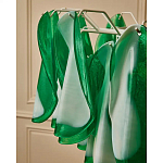 Люстра из стеклянных зеленых лепестков Petalled Illuminator варинант исполнения - 8 | Loft Concept в Казани