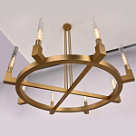 Люстра CANELLE Round Chandelier 8 Modern Brass варинант исполнения - 2 | Loft Concept в Казани