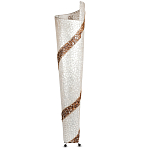 Торшер из перламутра на металлическом каркасе Indonesian Spiral 2 варинант исполнения - 3 | Loft Concept в Казани