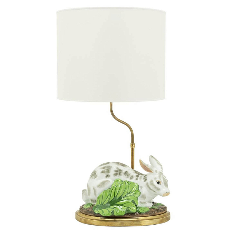 Настольная лампа ABHIKA LAMPTABLE RABBIT Зеленый Золотой Белый в Казани | Loft Concept 