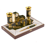 Настольный письменный набор из нефрита с ножом для бумаг в подарочной коробке Maecenas варинант исполнения - 3 | Loft Concept в Казани