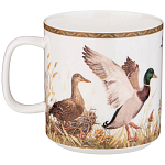 Кружка из фарфора с изображением уток и собаки 400 мл Hunting Porcelain Collection варинант исполнения - 1 | Loft Concept в Казани