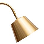 Торшер с мраморным столиком и золотым плафоном Ezio Floor Lamp варинант исполнения - 1 | Loft Concept в Казани