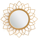 Зеркало из ротанга в форме цветка WICKER MIRROR 90 варинант исполнения - 1 | Loft Concept в Казани
