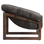 Кресло Duncan винтажная черная кожа варинант исполнения - 3 | Loft Concept в Казани