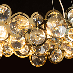 Люстра подвесная из золотых колец 57 см Golden Circles варинант исполнения - 5 | Loft Concept в Казани