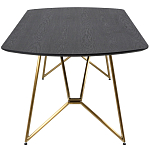 Обеденный стол на металлических ножках Ward Brass Dining Table варинант исполнения - 3 | Loft Concept в Казани