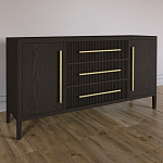 Буфет Primo с тремя ящиками и двумя фасадами Темный орех варинант исполнения - 2 | Loft Concept в Казани