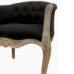 Кресло низкое в стиле прованс Louis French Armchair black flax варинант исполнения - 4 | Loft Concept в Казани