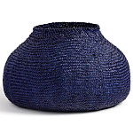 Корзина синяя Elewisa Wicker Basket варинант исполнения - 2 | Loft Concept в Казани