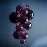 Люстра Grape Balls Сливовый цвет стекла варинант исполнения - 1 | Loft Concept в Казани