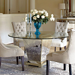 Стол обеденный круглый на зеркальном основании Spectacular Table варинант исполнения - 2 | Loft Concept в Казани