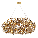 Люстра подвесная круглая с многочисленными металлическими круглыми элементами Terzani Argent варинант исполнения - 5 | Loft Concept в Казани