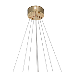 Люстра подвесная светодиодная в виде 3-х колец Lighting Rings Gold варинант исполнения - 2 | Loft Concept в Казани