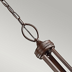 Люстра с белыми тканевыми абажурами в прозрачных стеклянных цилиндрах Kichler варинант исполнения - 15 | Loft Concept в Казани